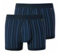Schiesser - Original Classics Feinripp - Unterhose kurz mit Eingriff - 172695 - 2er Pack Dunkelblau 10
