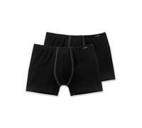 Schiesser Herren (2er Pack) Shorts Unterhose mit weichem B ndchen, Schwarz (Schwarz 000), XXL EU