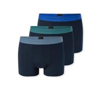 SCHIESSER Herren Boxershorts 3er Pack - Serie "95/5", Unterhose, Logobund Blau/Grün/Grau L