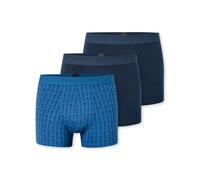 Schiesser Trunks Herren Baumwolle blau gemustert, 9 (3XL)