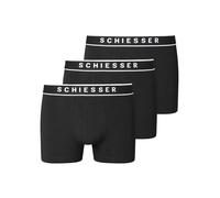 Schiesser Herren 3 Pack Boxershorts Bio Baumwolle Multipack - 95/5 Organic, schwarz_173983, 5/ M