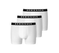 Schiesser Herren 3 Pack Boxershorts Bio Baumwolle Multipack - 95/5 Organic, Weiss_173983, 5/ M