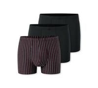 Boxershorts SCHIESSER "Boxershort 3PACK Shorts "95/5" 3er Pack", Herren, Gr. 4XL, schwarz, Obermaterial: 95% Baumwolle CO. 5% Elasthan EL., Unterhosen (66642930-4XL) schwarz