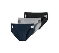 Schiesser Herren 3 PACK Slip Softbund und Streifen Baumwolle - 95/5