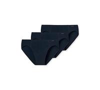 Schiesser Herren 3 Pack Slips mit weichem Bund - Essentials Blau (Dunkel Blau 803) XL