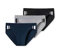 Schiesser Herren 3 Pack Softbund Und Streifen - 95/5 Organic Slip, Multicolor 1_173815, XL EU