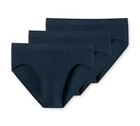 Schiesser Herren 3 Pack Unterwäsche Mit Weichem Bund Bio Baumwolle - 95/5 Organic Slip, Dunkelblau_179572, XXL EU