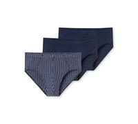 Schiesser Slips Herren Baumwolle blau gestreift, 8 (XXL)