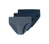 Schiesser Herren 3 Pack Unterwäsche Slips mit weichem Bund Bio Baumwolle Multipack - 95/5 Organic