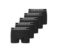 Schiesser Herren 5 Pack Bio Baumwolle Multipack-95/5 Organic Boxershorts, schwarz_183213, 4 (5er Pack)