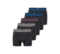 Boxershorts SCHIESSER "95/5 Multipacks", Herren, Gr. 5, schwarz (sortiert 11), Single Jersey, Obermaterial: 95% Baumwolle, 5% Elasthan, körpernah, Unterhosen, ohne Eingriff, angenehm weich (60910738-5