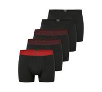 Schiesser Unterwäsche Boxershorts 95/5 Organic Cotton Webgummibund mehrfarbig schwarz Herren - 5 Stück, Größe 8