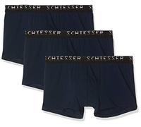 Schiesser Herren 95/5 Hip-Shorts (3er Pack) Boxershorts, 3er Pack|#3per Pack Blau (Navy 815), Medium (Herstellergröße: 005)