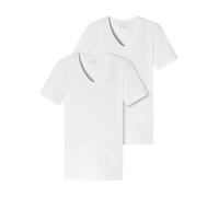 Schiesser Herren 95/5 organisch katoenen onderhemd V-Hals Unterw sche, Weiß, XL EU