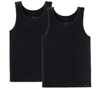 Schiesser Herren Achsel Shirt 95/5 2er Pack Farbe:Schwarz 000