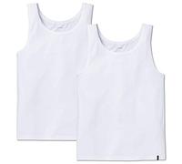 Schiesser Herren Achsel Shirt 95/5 2er Pack, Farbe:Weiß (100);Größe:4/S