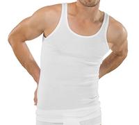 Schiesser Herren Achsel-Shirt feinripp 005120 2er Pack, Farbe:Weiß