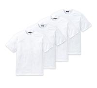 SCHIESSER Herren American T-Shirt 4er Pack - 1/2 Arm, Unterhemd, Rundhals Weiß S