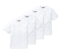 SCHIESSER Herren American T-Shirt 4er Pack - 1/2 Arm, Unterhemd, Rundhals Weiß XL