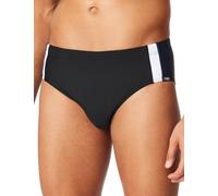 Badeslip SCHIESSER "Aqua", Damen, Gr. 10, N-Gr, 000, schwarz, Single Jersey, Obermaterial: 82% Polyamid, 18% Elasthan, Badehosen Badeslip, Bund mit Kordel, seitliche Kontraststreifen (48190058-10)