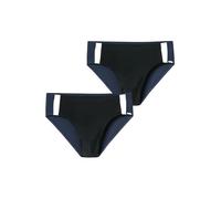 Schiesser Herren Badehose Ocean Swim 2-Pack schwarz - Größe 9