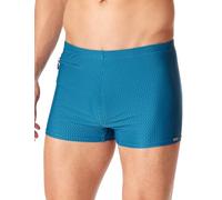 Schiesser Badehose mit Bein Wirkware Retro petrol - Classic Swim für Herren 8