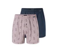 Schiesser Herren Boxer Boxershorts 2-Pack Unterwäsche Doppelpack Baumwolle Bequeme Passform Knopfleiste elastischer Bund Geschenkidee