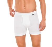 SCHIESSER Essentials Cotton Feinripp Hose kurz Uni weiß 205160/100 XXXL