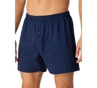 Schiesser Herren Boxershort für Männer weich und bequem ohne Gummibund Bio Baumwolle-Cotton Casual Unterwäsche, dunkelblau_180507, 6/ L