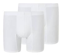 SCHIESSER Herren Boxershorts 2er Pack - Premium Cotton-Shorts, Retro, Baumwoll Stretch L Weiß