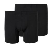 SCHIESSER Herren Boxershorts 2er Pack - Premium Cotton-Shorts, Retro, Baumwoll Stretch Schwarz S