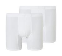 SCHIESSER Herren Boxershorts 2er Pack - Premium Cotton-Shorts, Retro, Baumwoll Stretch Weiß L