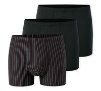 SCHIESSER Herren Boxershorts, 3er Pack - "95/5", Cotton Stretch, uni/gestreift Schwarz S