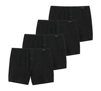 Schiesser Herren Boxershorts 4er Pack - Shorts, Single Jersey, Uni, S-4XL (2X 2er Pack) (Schwarz (000), L (Large) - 4-Pack)