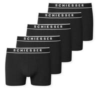 Schiesser Herren 5 Pack Bio Baumwolle Multipack-95/5 Organic Boxershorts, schwarz_183213, M (5er Pack)