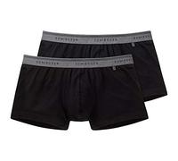 Schiesser Herren Boxershorts 95/5 Shorts 155587, 2er Pack, Gr. Large (Herstellergröße: 006), Schwarz (schwarz 000)