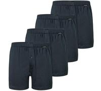 Schiesser Herren Boxershorts Baumwolle Jersey weich Multipack (DE/NL/SE/PL, Alphanumerisch, M, Regular, Regular, 4 x Navy)