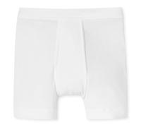 SCHIESSER Herren Boxershorts mit Eingriff - "Essentials", Unterhose, Doppelripp, Baumwolle Weiß M
