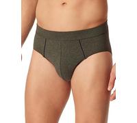 Schiesser Herren Comfort Fit Gr. 4 Bis 14 -95/5 Organic Slip, Grün-mel., 4XL Große Größen EU