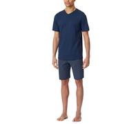 Schiesser Schlafanzug kurz V-Ausschnitt admiral - Casual Essentials für Herren 50