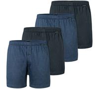 SCHIESSER Herren Jersey-Boxershorts, 4er Pack - 4Pack Boxershorts, Baumwolle, einfarbig 2XL Dunkelblau