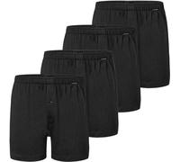 Boxershorts SCHIESSER "Boxershort 4er Pack", Herren, Gr. XXL, schwarz, Obermaterial: 100% Baumwolle CO., Unterhosen (39465635-XXL) schwarz