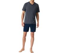 Schiesser Herren kurzer Schlafanzug Pyjama Kurz Long Life - 183117