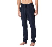 Schiesser Herren Schlafhose Mix+Relax – Lange Pyjamahose Bio-Baumwolle Nachtblau Größe 58