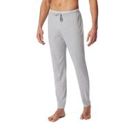 Schiesser Herren Lange Schlafhose mit Bündchen Bio-Baumwolle-Mix + Relax Pyjamaunterteil, grau-Mel_182183, 53