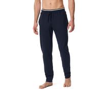 SCHIESSER Herren Lange Schlafhose mit Bündchen Bio-Baumwolle-Mix + Relax Pyjamaunterteil, Nachtblau_182183, 52