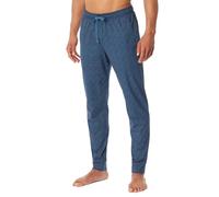 Hose lang Jersey Bündchen atlantikblau gemustert - Mix+Relax 56