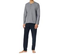 Schlafanzug SCHIESSER "Casual Essentials" Gr. 54, blau (nachtblau) Damen Homewear-Sets (76783864-54) nachtblau