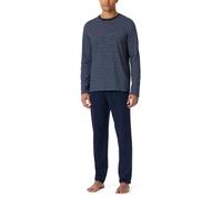 Schiesser Schlafanzug Casual Essentials lang Damen Gr. 54 Blau (Admiral)
