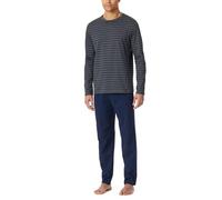 Schiesser Herren-Pyjama Casual Essentials anthrazit grau Gr. 54